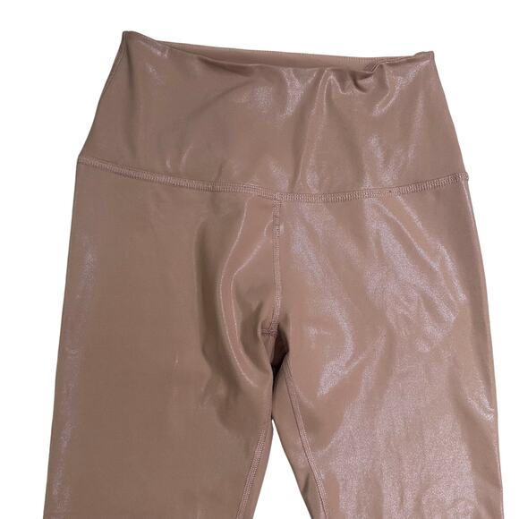 Beyond Yoga Leggings Twinkle High Waist Light Pink Shimmer Size XSmall - Picture 2 of 6